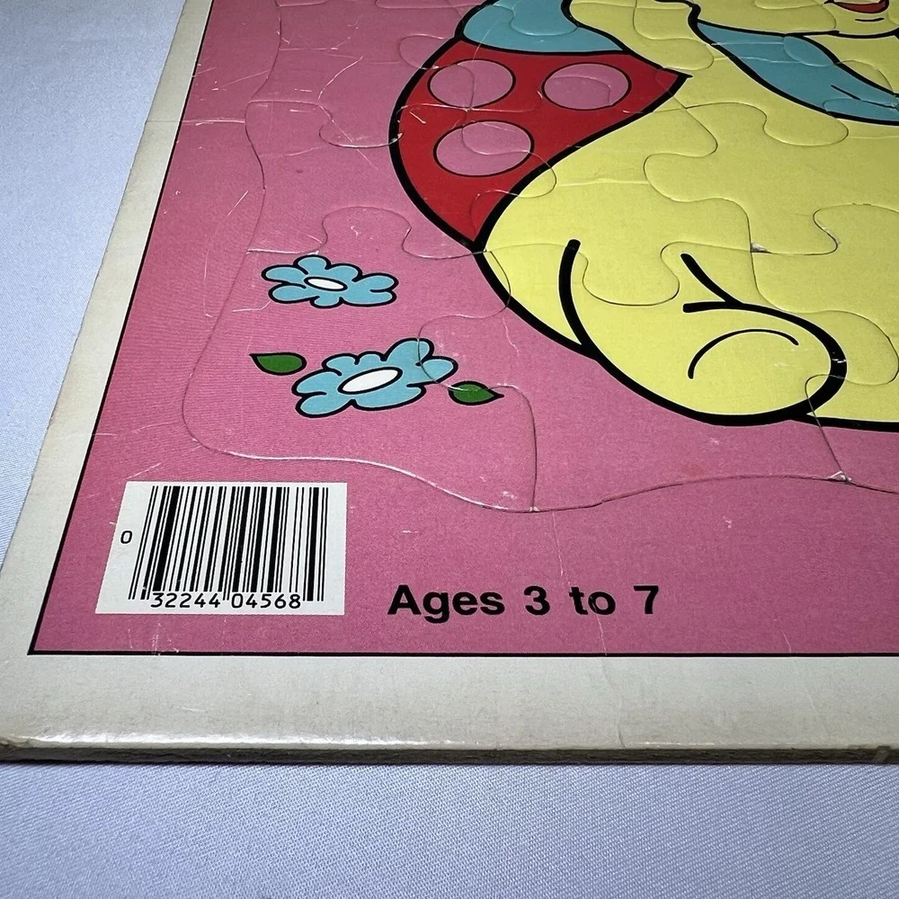 Vintage 1980s Glo Worm Puzzle Friends Frame-Work Hasbro Grannybug Kids Game‎